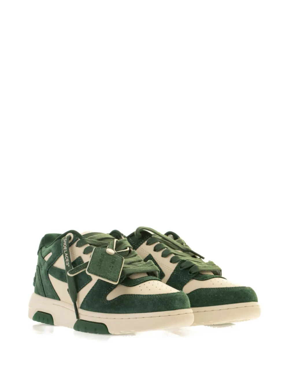 Off-white Suede Out Of Office Trainers In Multi