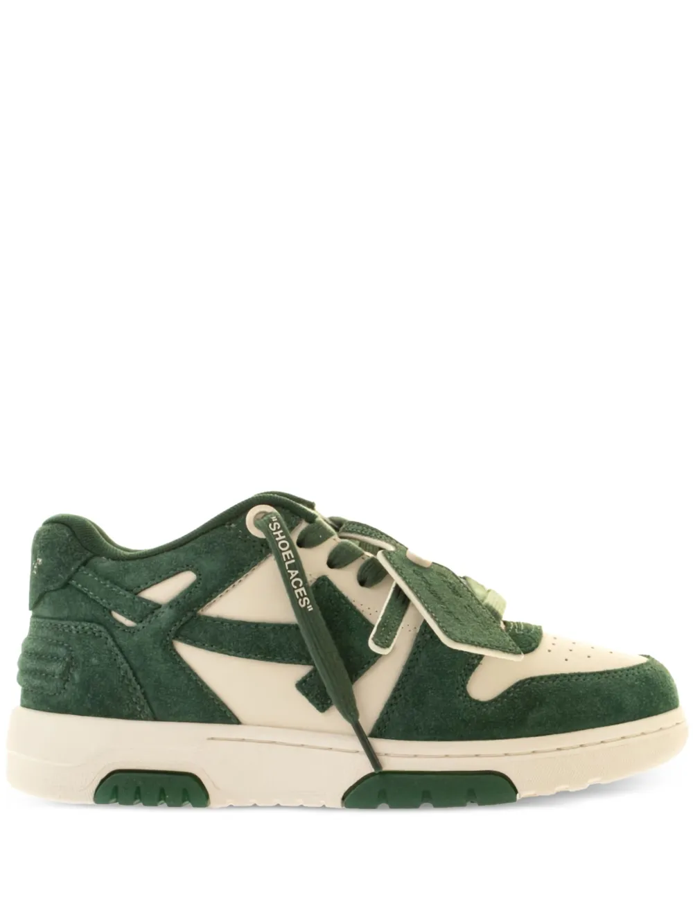 Off-White Out Of Office suède sneakers Groen