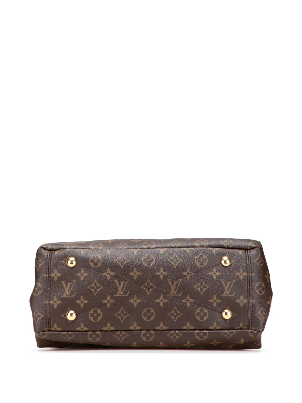 Pre-owned Louis Vuitton 2013 Monogram Pallas Mm Satchel In Brown