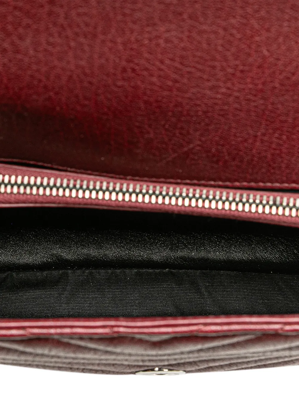 Pre-owned Saint Laurent 2017 Medium Quilted Chevron Sheepskin College Satchel In Red