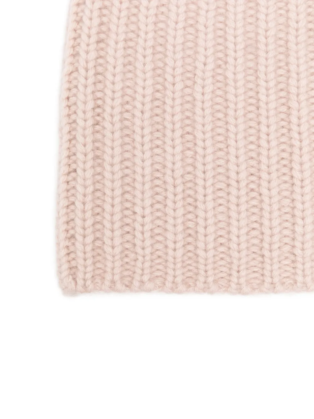 Warm-me Gerippte Beanie Aus Kaschmir In Neutral