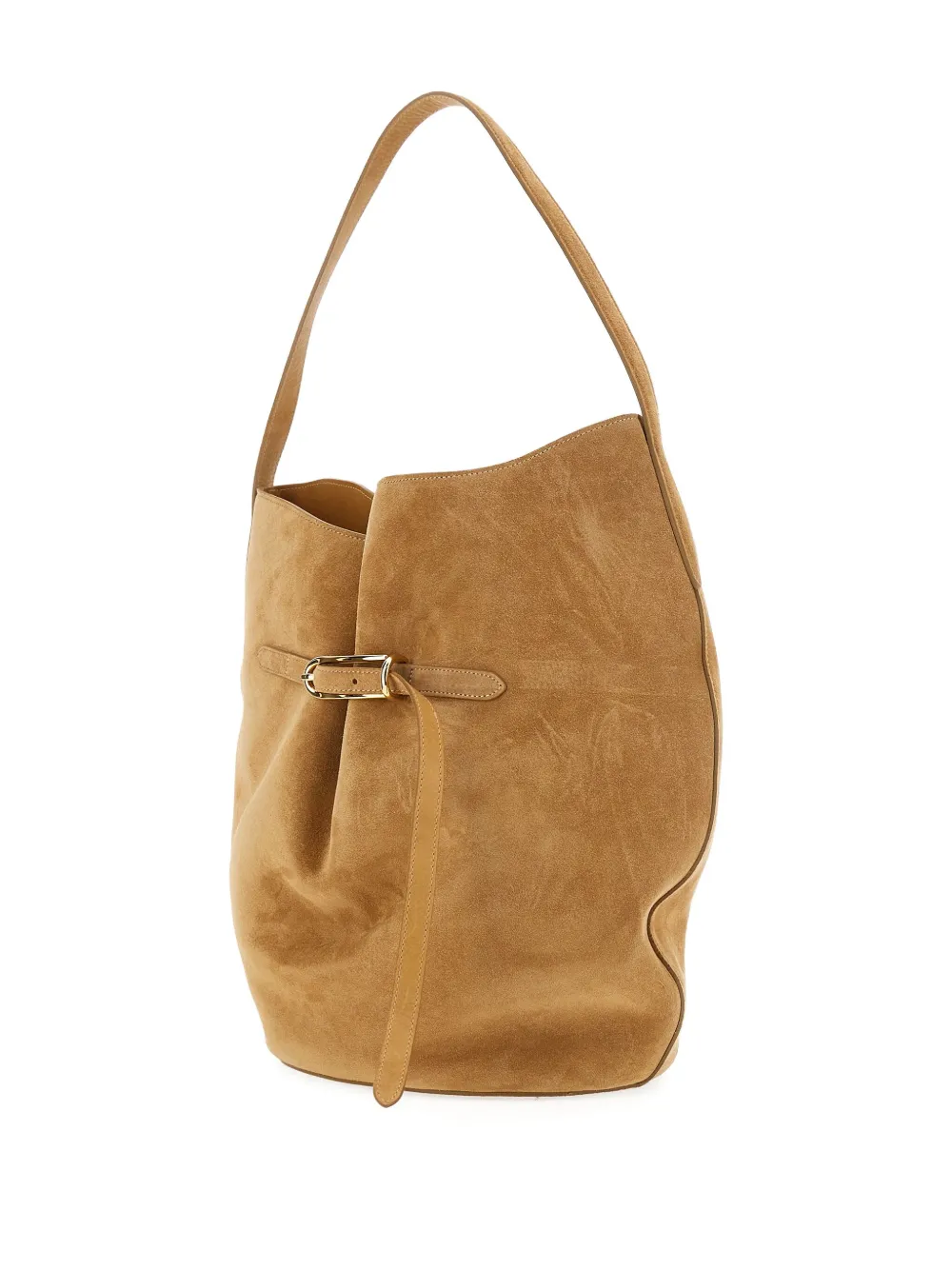  Liffner Large Belted Bucket Bag - Neutrals 