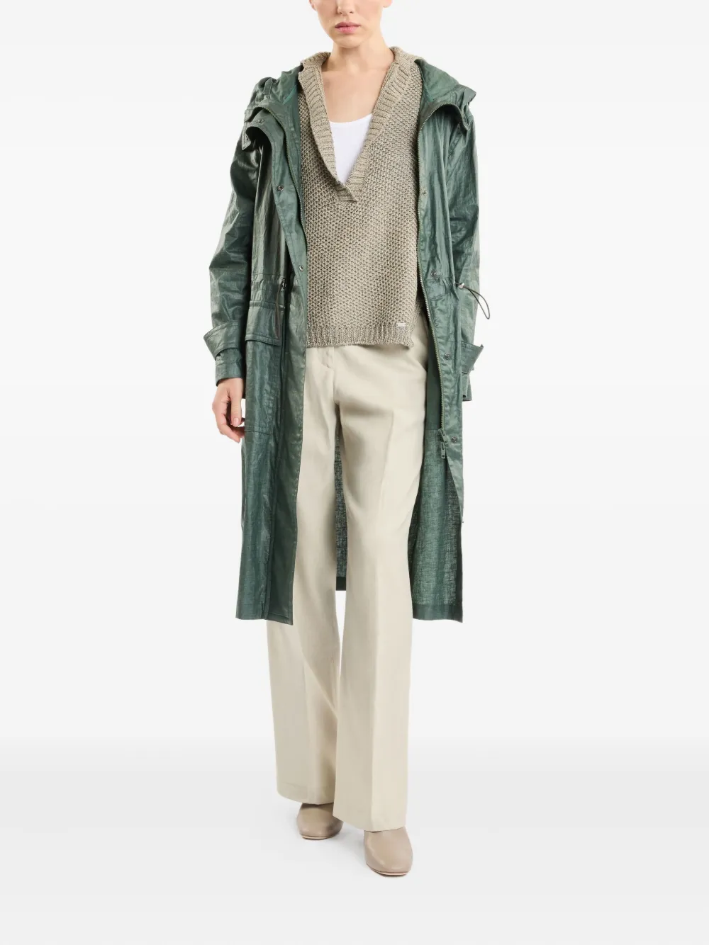 Fay drawstring-waist hooded parka | Parkas | Image 2