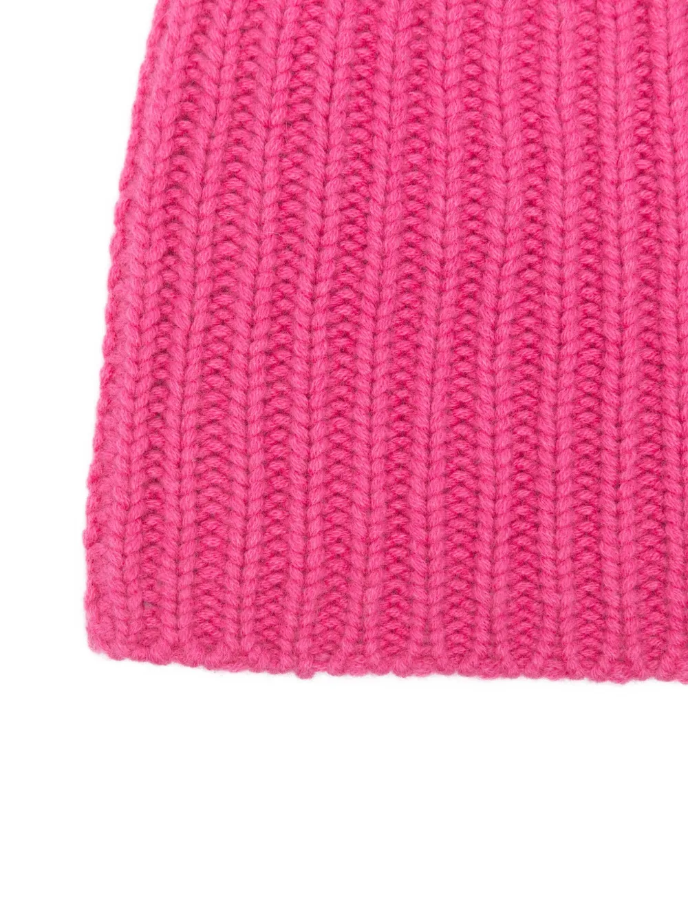 Warm-me Gerippte Kaschmirmütze In Pink