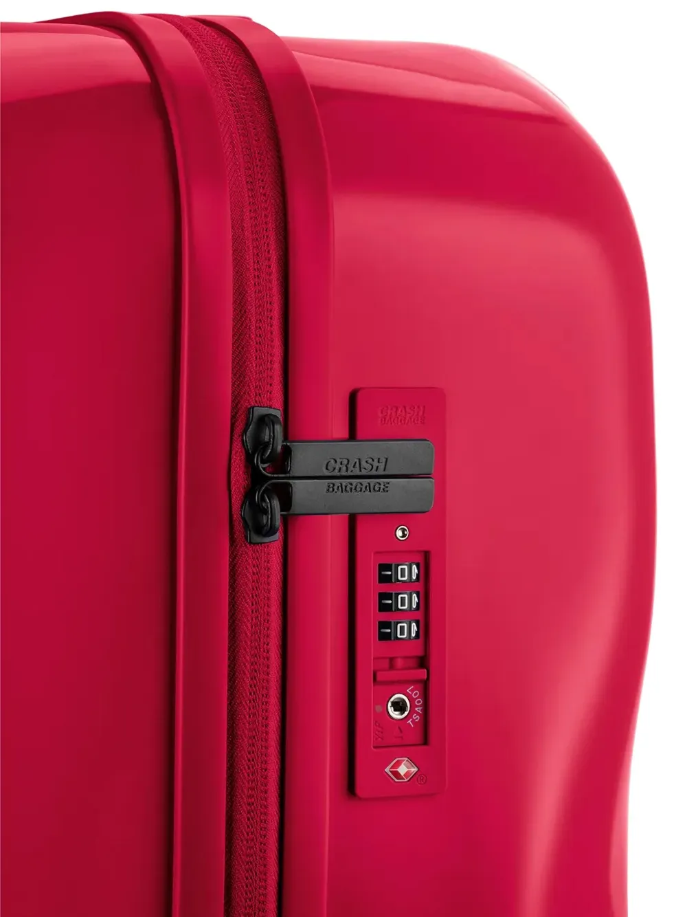 Crash Baggage Logo-detail Suitcase In Red