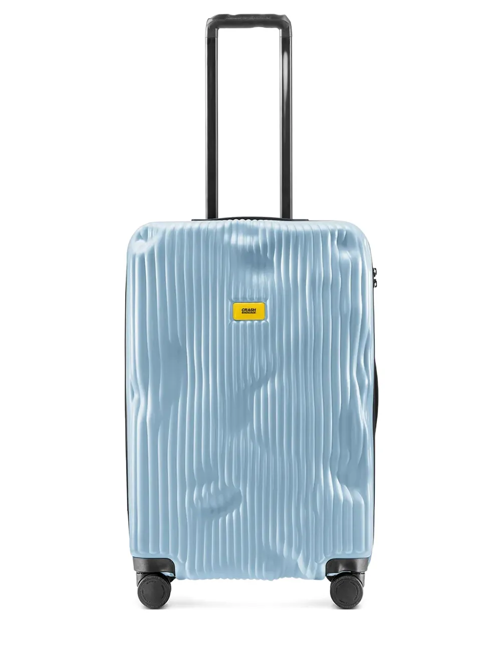 Crash Baggage Logo-detail Striped-pattern Suitcase In Blue