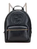 Gucci Pre-Owned 2016-2025 Pebbled Calfskin Soho Chain backpack - Black