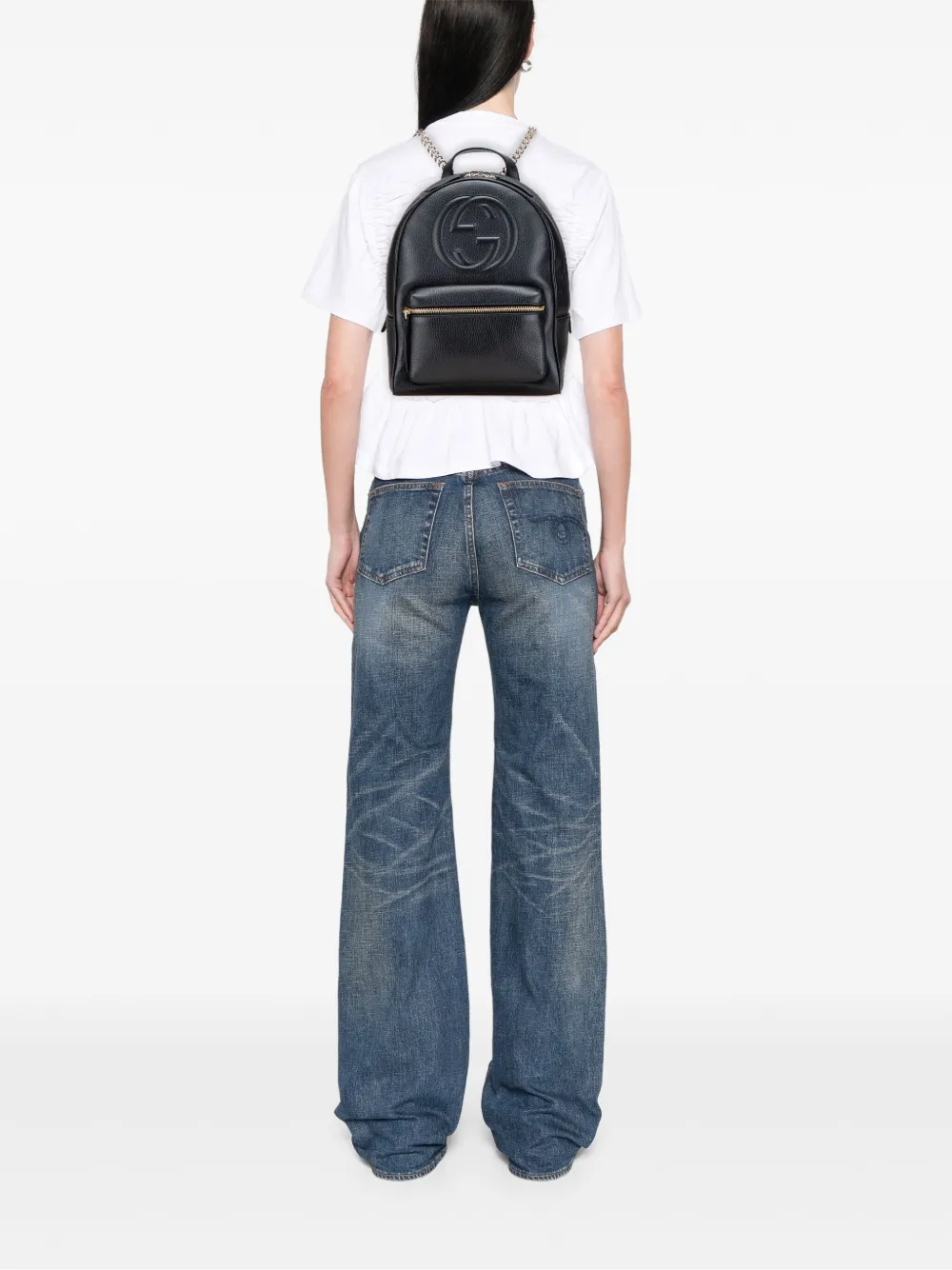 Gucci Pre-Owned 2016-2025 Pebbled Calfskin Soho Chain backpack | Pre-Owned | Image 2