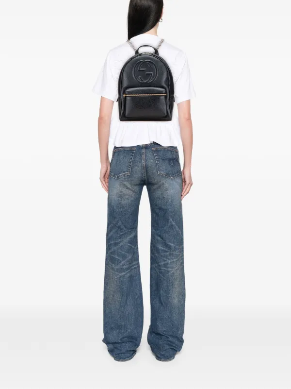 GUCCI ソーホー チェーンバックパック GUCCI】Soho チェーン レザー バックパック - メルカリ