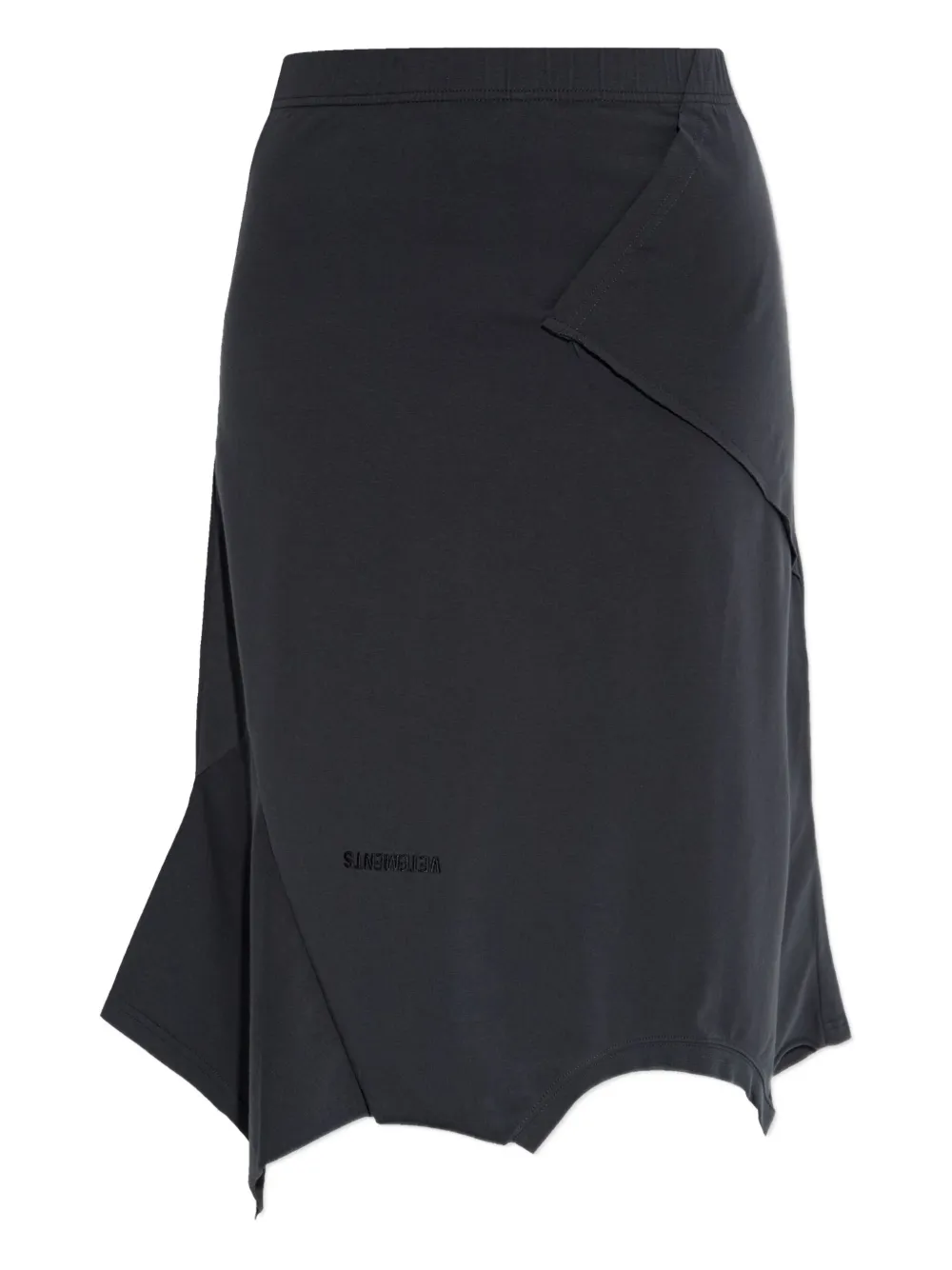 VETEMENTS asymmetrical-hemline midi skirt | Black | Image 1