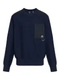 Moose Knuckles pocket-detail panelled sweater - Blue
