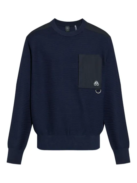 Moose Knuckles pocket-detail panelled sweater