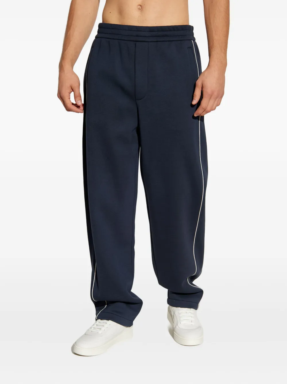 Emporio Armani Trainingsbroek met zijstreep Blauw