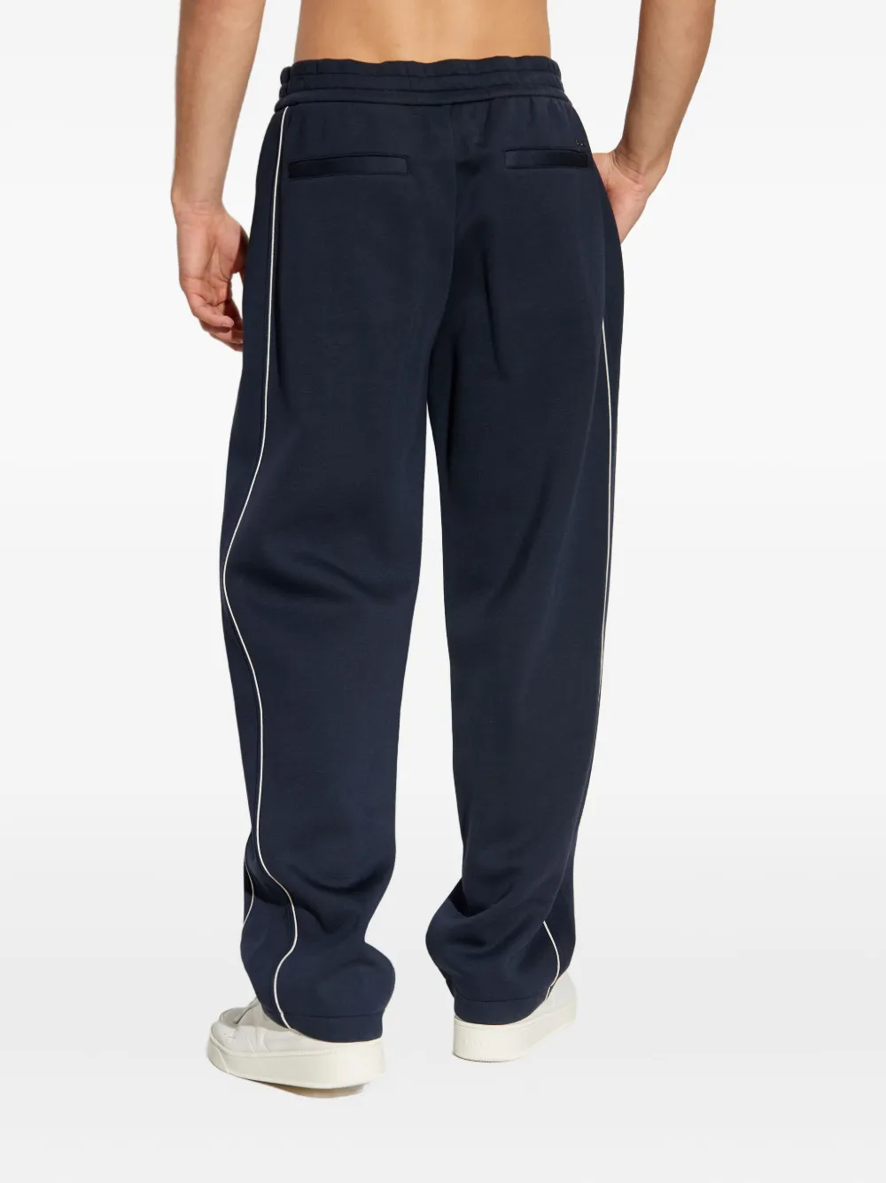 Emporio Armani Trainingsbroek met zijstreep Blauw