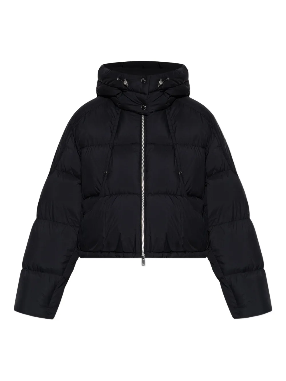 Moose Knuckles Hooded Puffer Jacket In Black