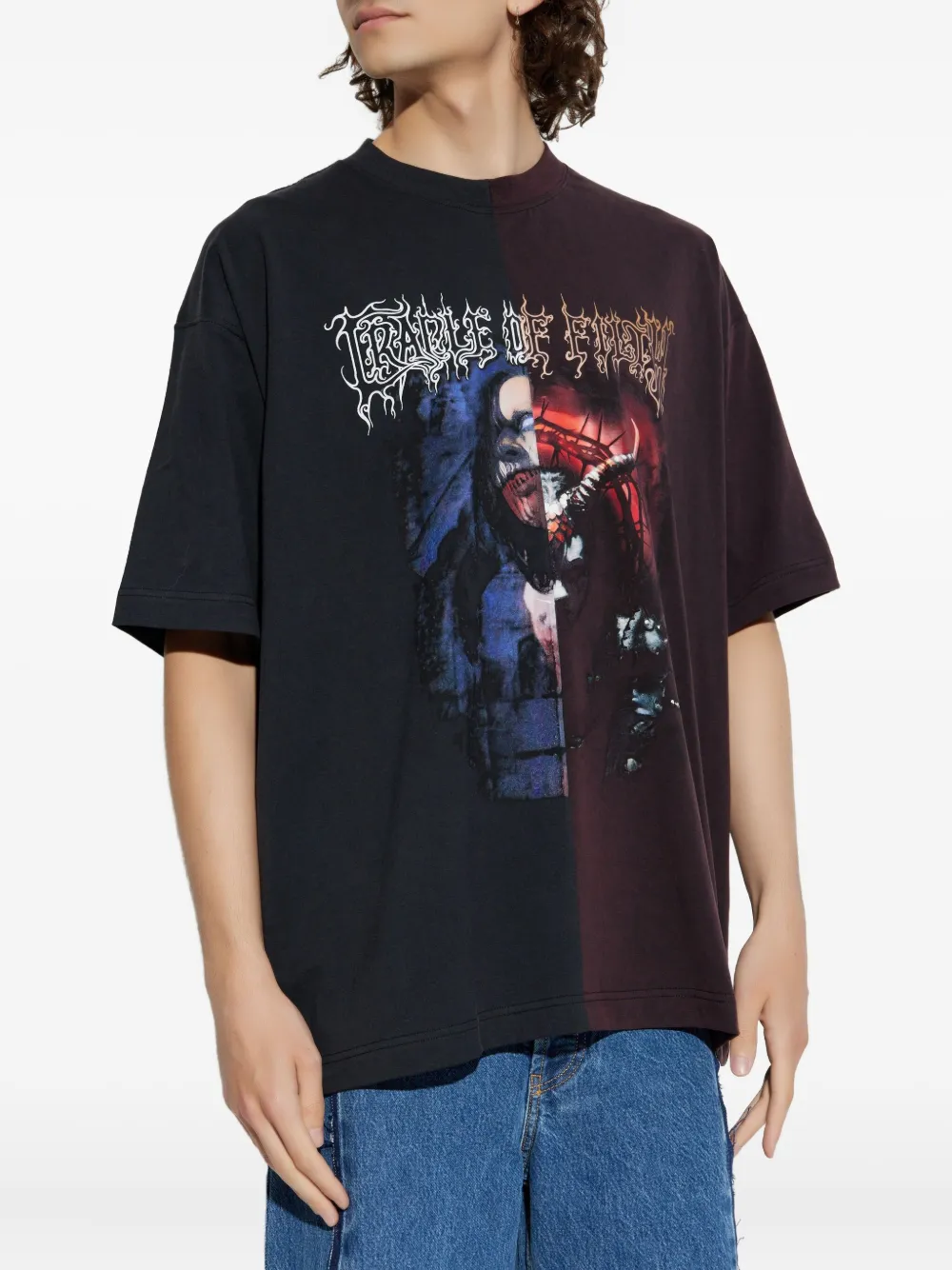 VETEMENTS T-shirt met print Zwart