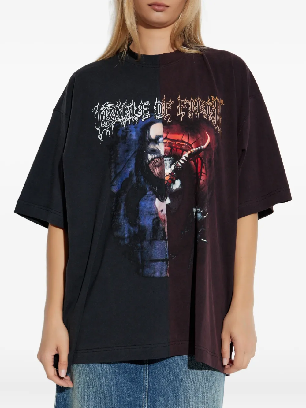 VETEMENTS T-shirt met print Zwart