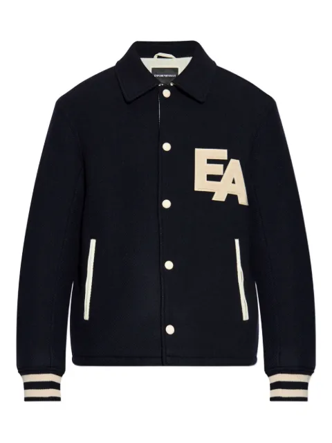 Emporio Armani varsity-logo bomber jacket