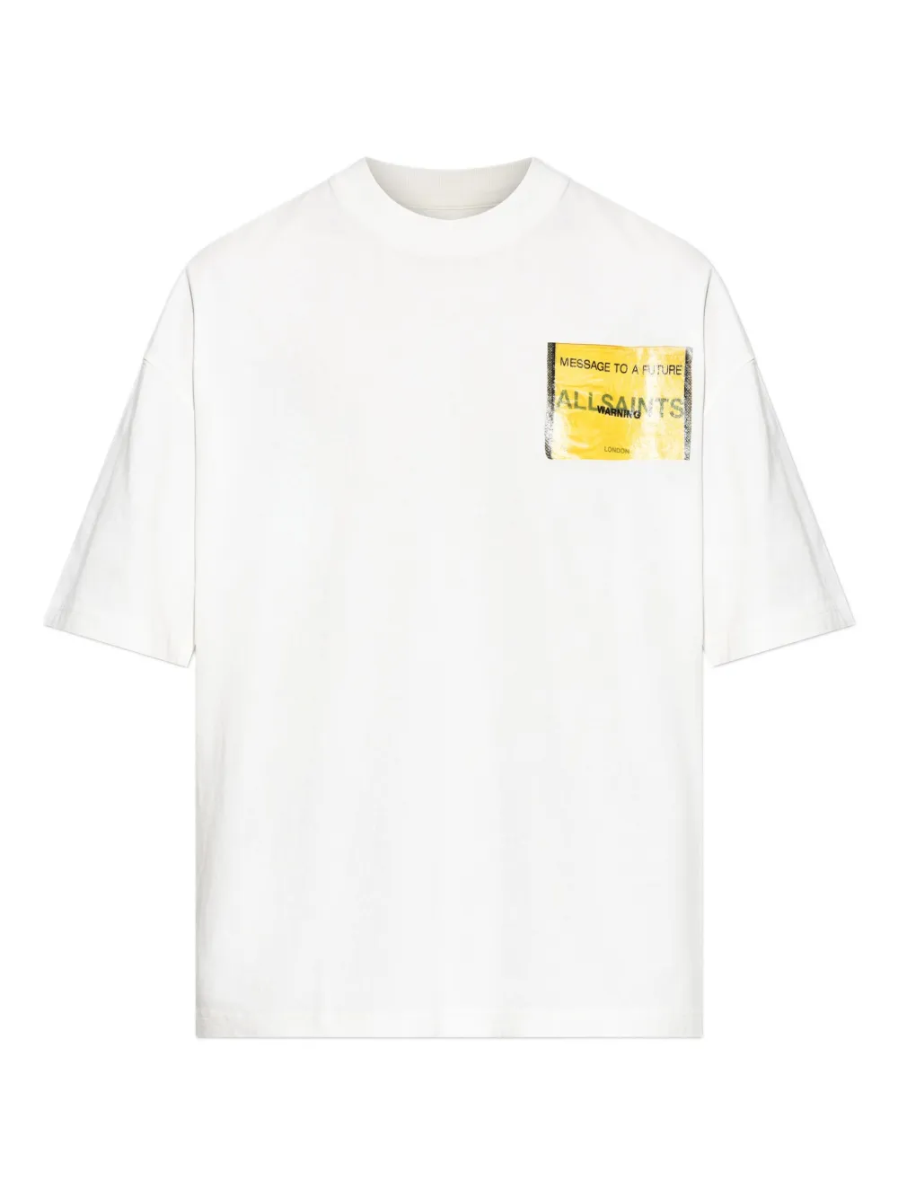 AllSaints playera con estampado gráfico | blanco | Image 1