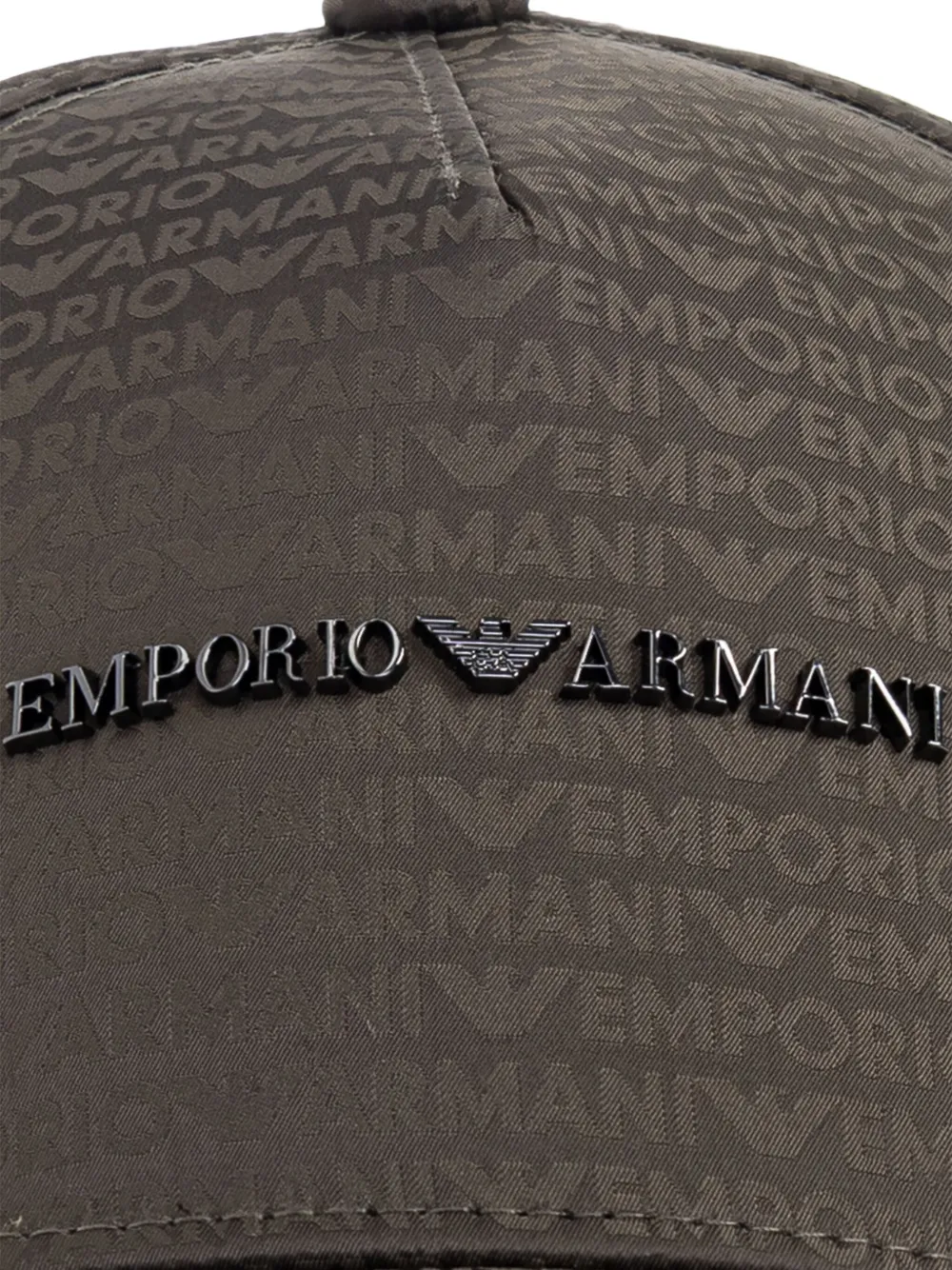 Emporio Armani Honkbalpet met logoplakkaat Groen