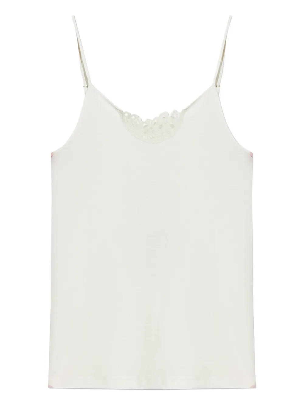 Hanro lace-trimmed top | White | Image 1