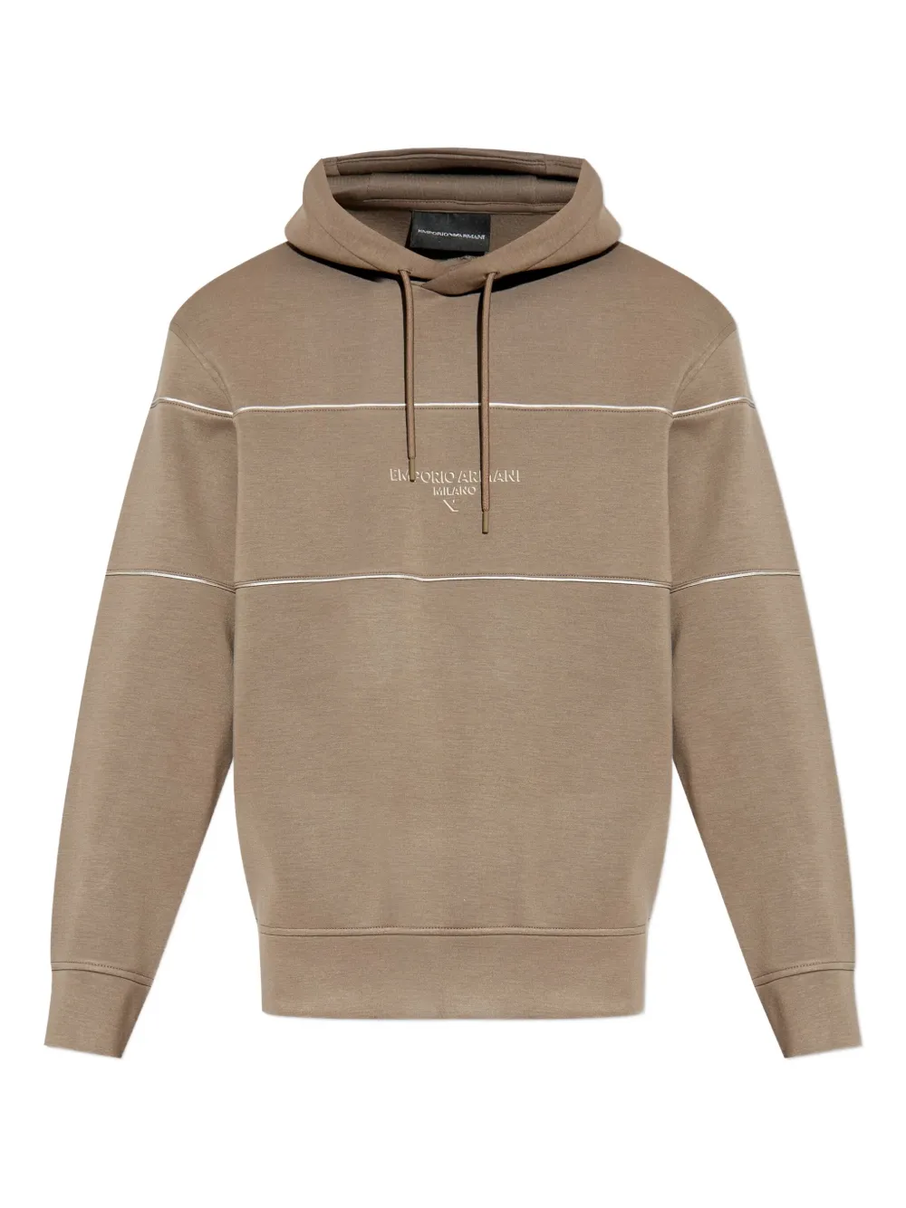 Emporio Armani logo-print hoodie | Neutrals | Image 1