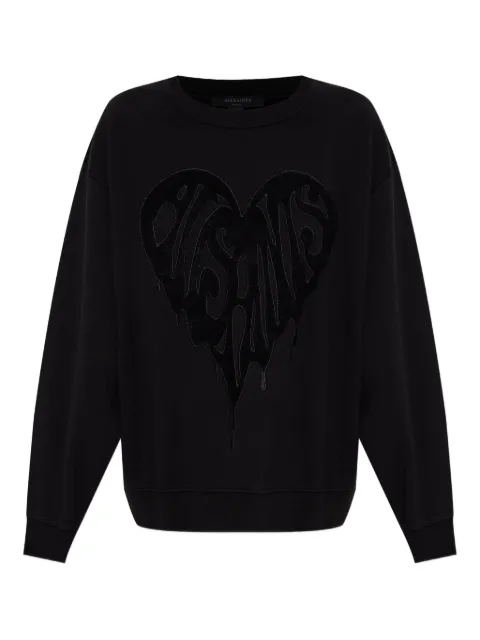 AllSaints heart-embellished sweatshirt