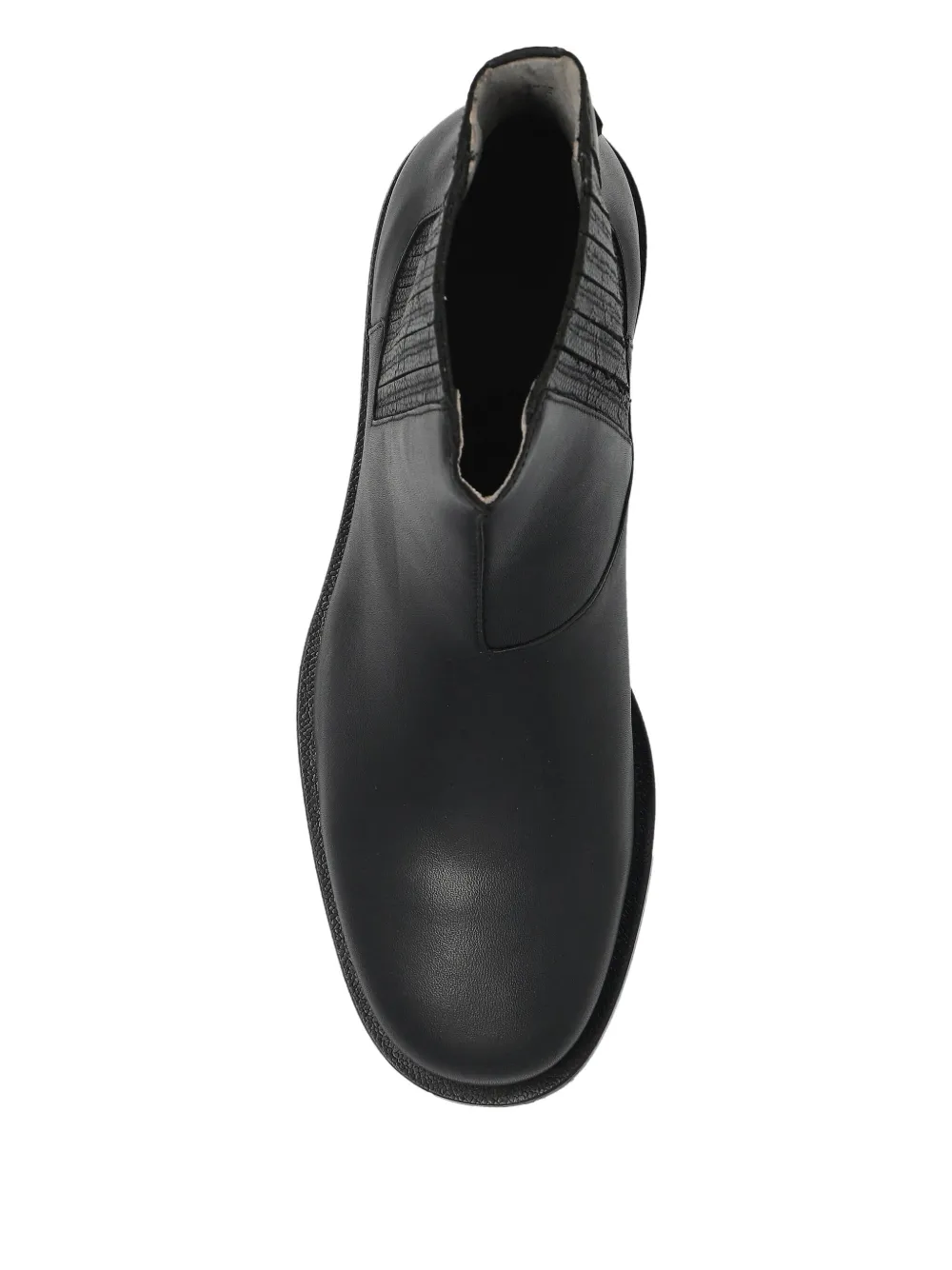 AllSaints Leren laarzen met elastisch vlak Zwart