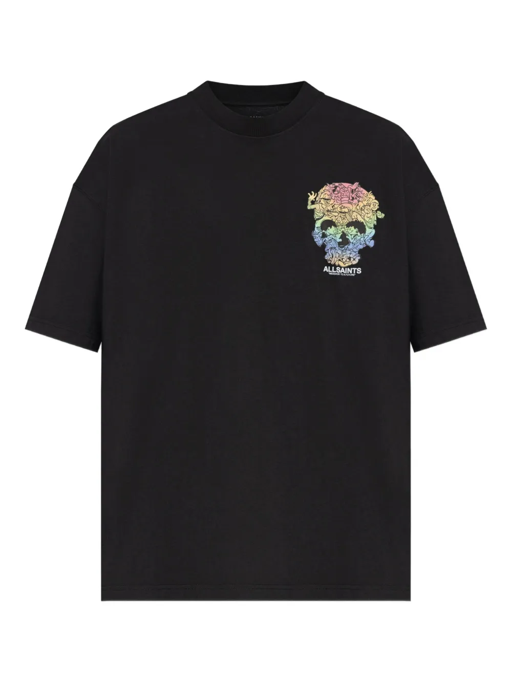AllSaints playera con motivo Skull | negro | Image 1