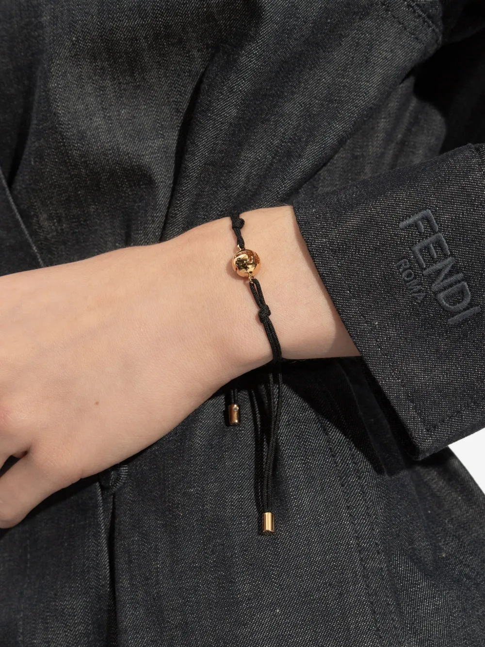FENDI Bolvormige armband - Zwart