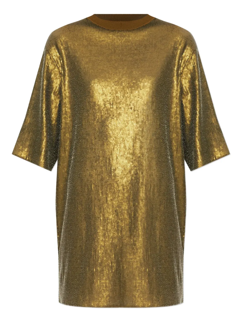 Allsaints Sequin-embellished Mini Dress In Green