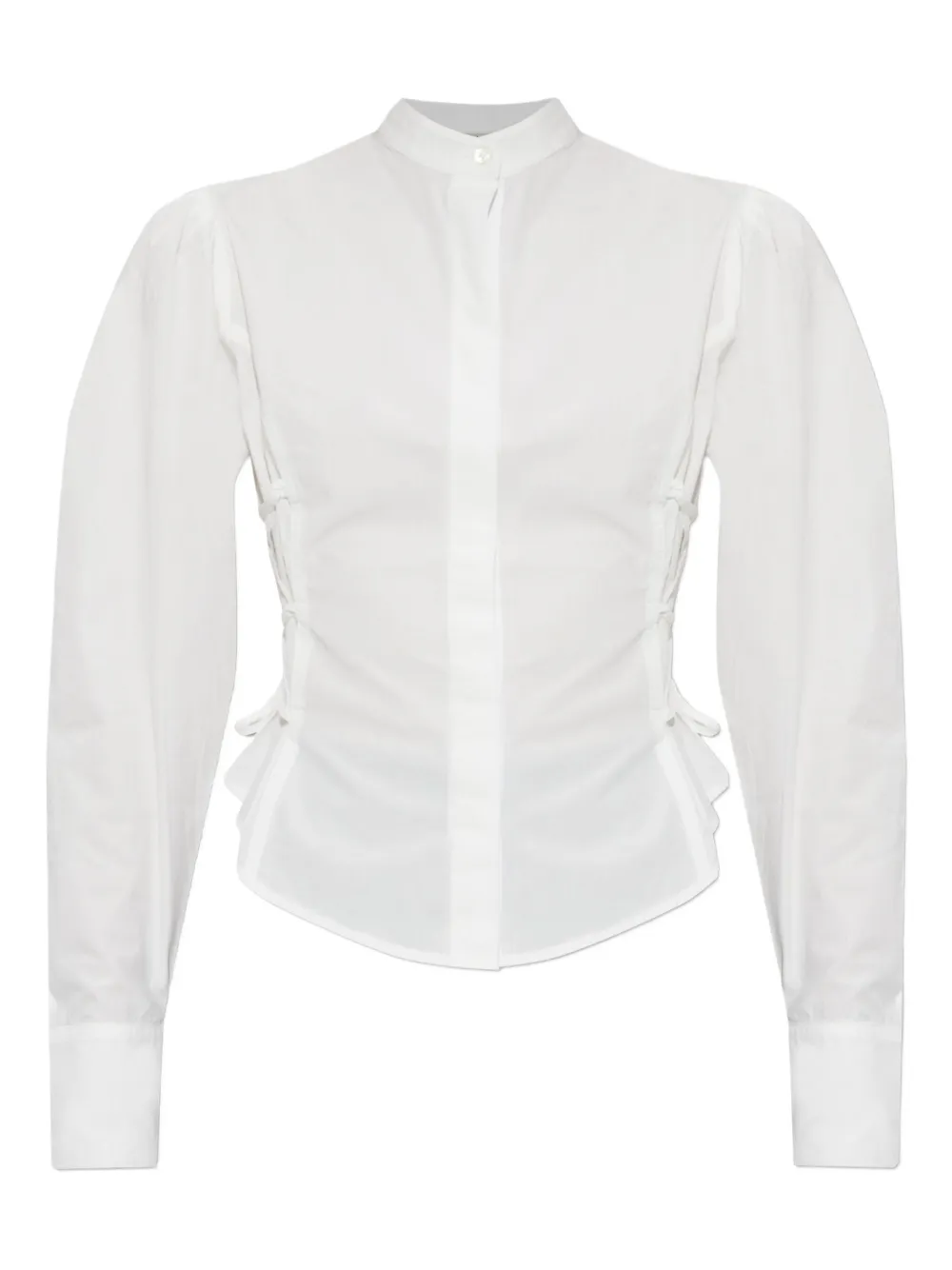 Allsaints Evanna Puff-sleeve Shirt In White