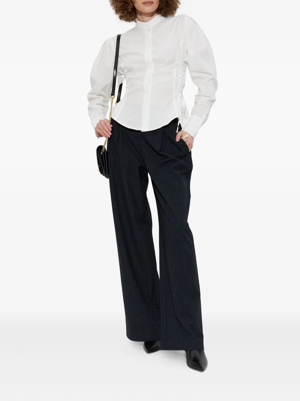 AllSaints Evanna blouse met pofmouwen - Wit