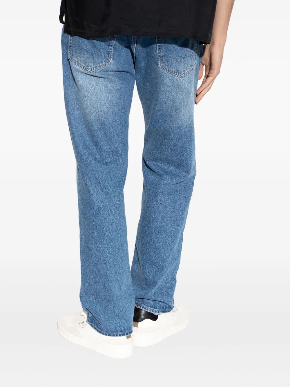 AllSaints Gerafelde jeans Blauw