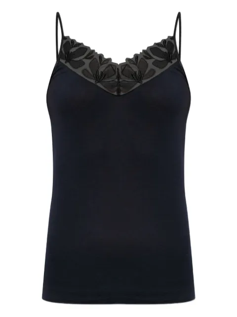 Hanro floral-lace top