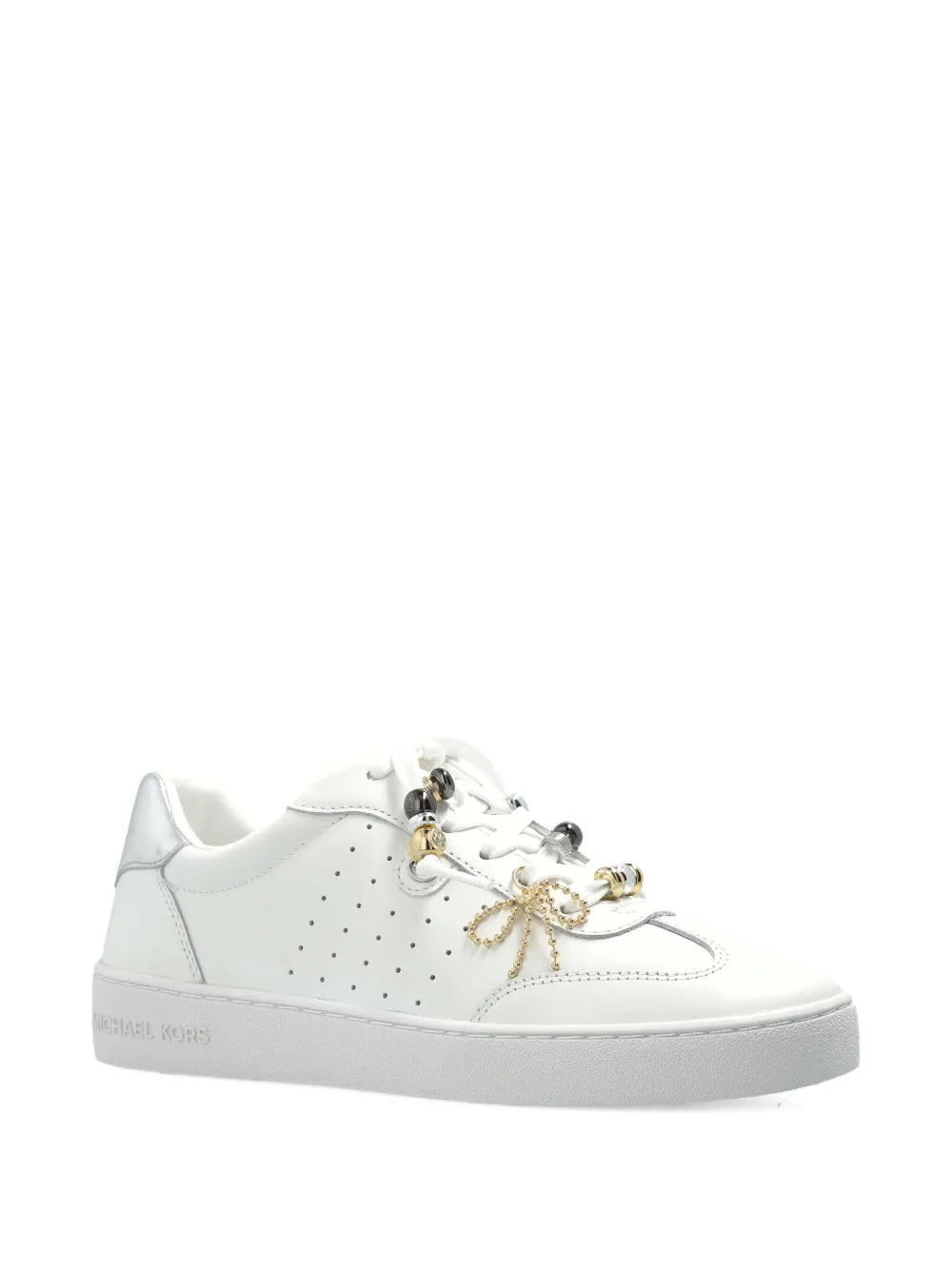 Michael Michael Kors beaded-bow sneakers - Wit