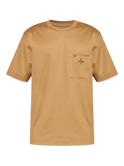 FENDI t-shirt à poche zippée