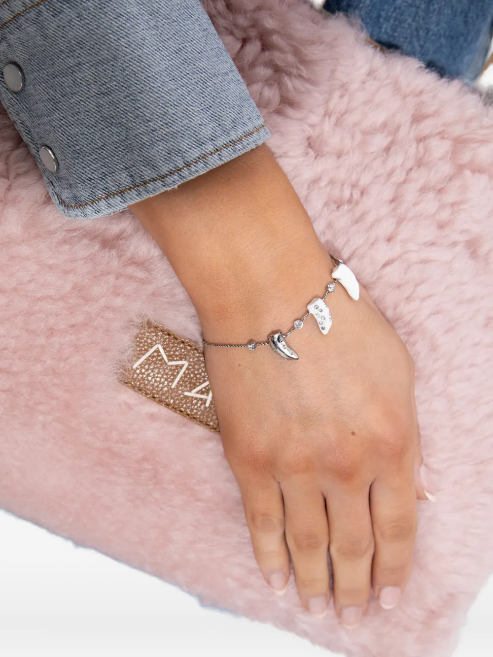 Marni Armband verfraaid met kristallen - Zilver