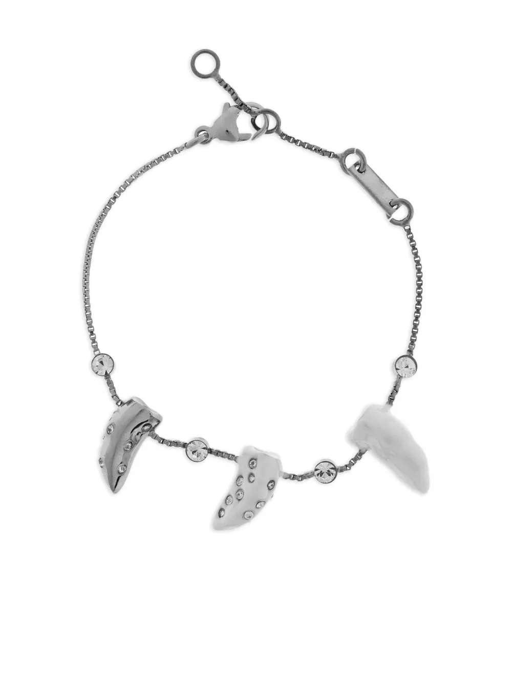 Marni crystal-embellished charm bracelet | Silver | Image 1