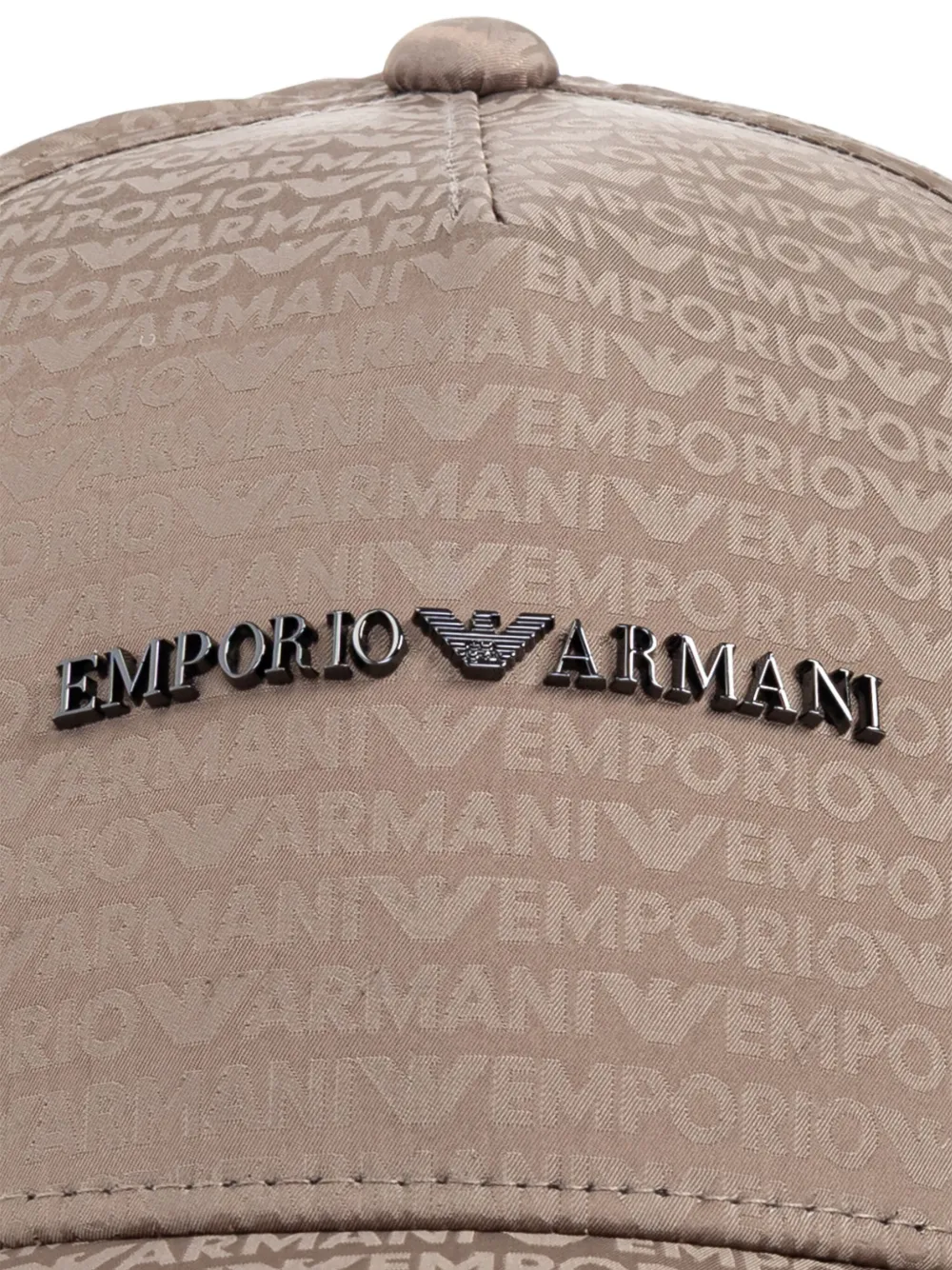 Emporio Armani Logo-plaque Baseball Cap In Neutral