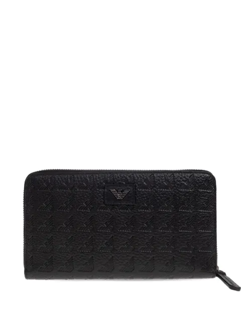 Emporio Armani eagle-logo zip-around wallet