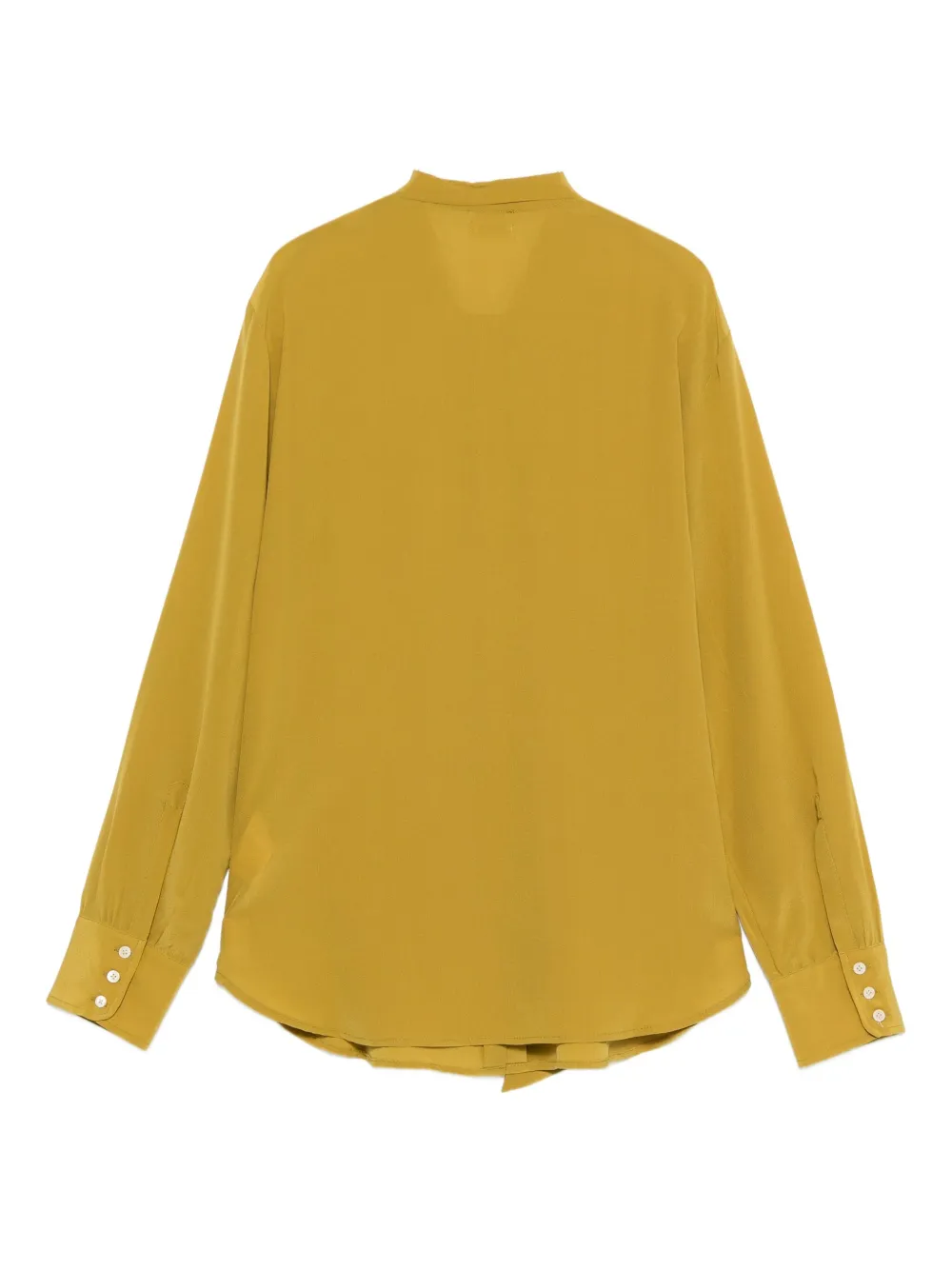 Massimo Alba Sheila blouse met halsstrik - Groen