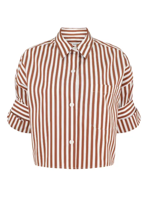 TWP striped short-sleeve shirt