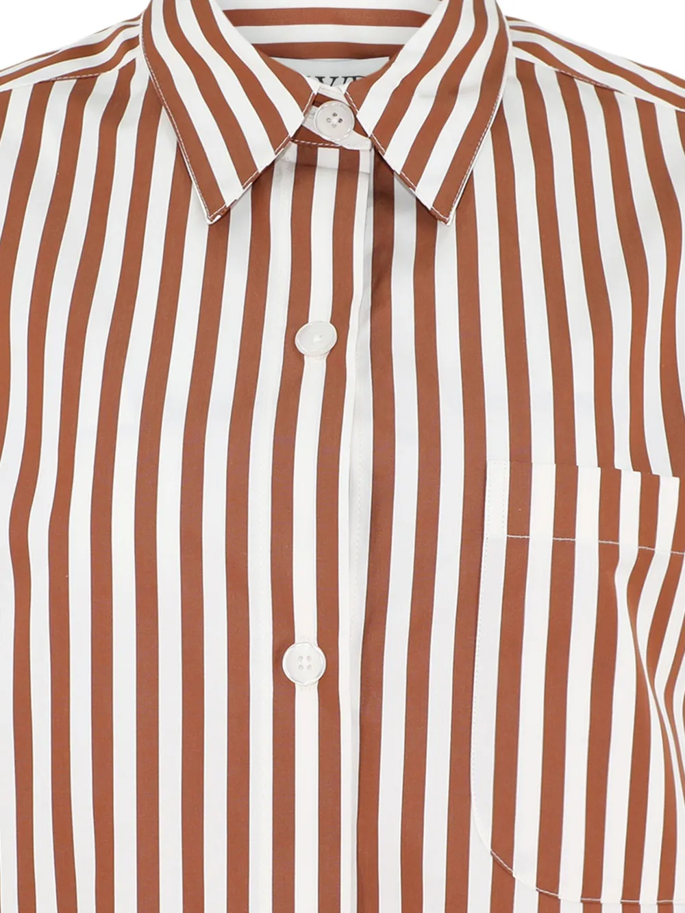 TWP striped short-sleeve shirt Beige