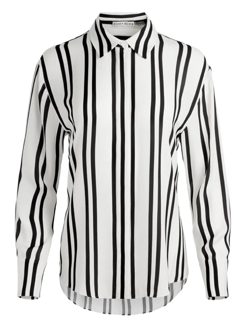 Alice + olivia stripe-pattern shirt Wit
