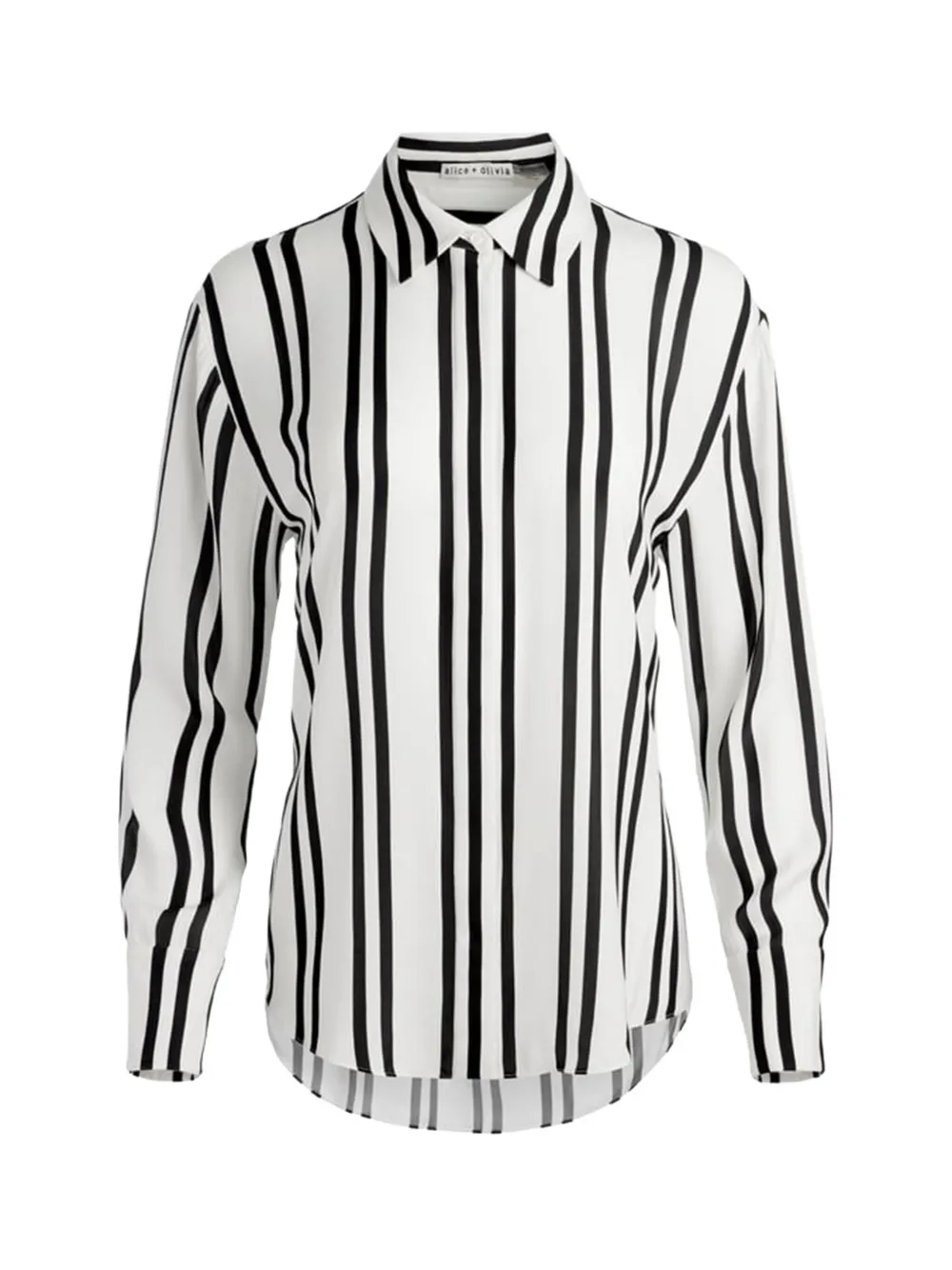 Alice + olivia stripe-pattern shirt - Wit