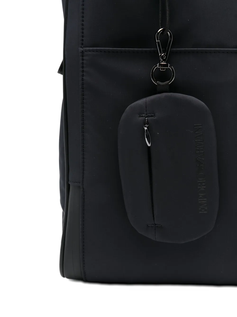 Emporio Armani Rugzak met logopatch en handgreep Blauw