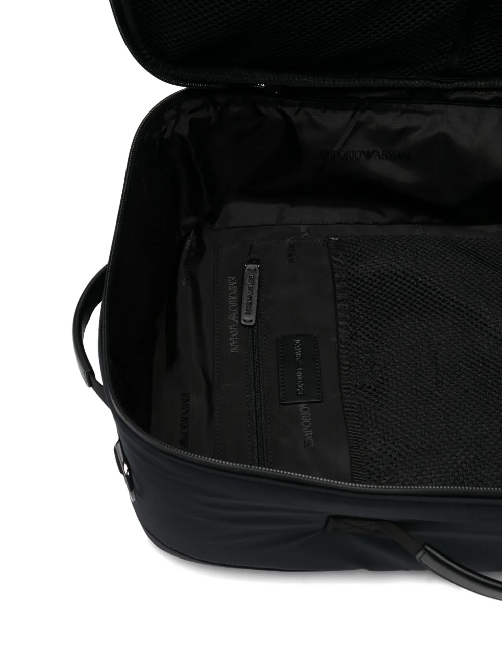 Emporio Armani Rugzak met logopatch en handgreep Blauw