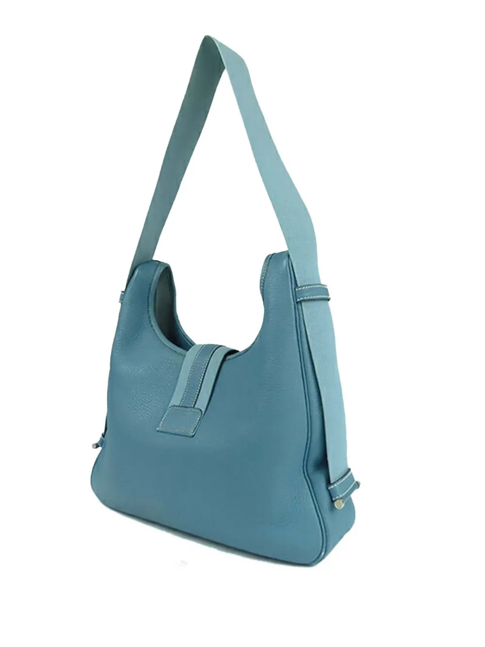 Pre-owned Hermes 1997 Ardennes Tsako Shoulder Bag In Blue