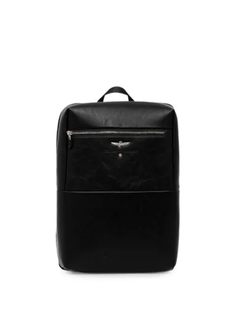 Aeronautica Militare logo-plaque zip-pocket backpack